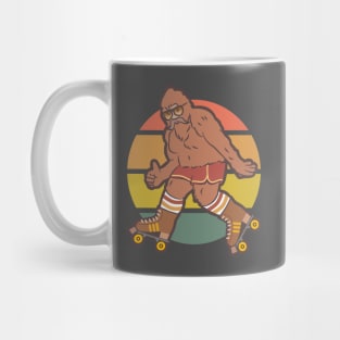 Retro Bigfoot Roller Skating Mug